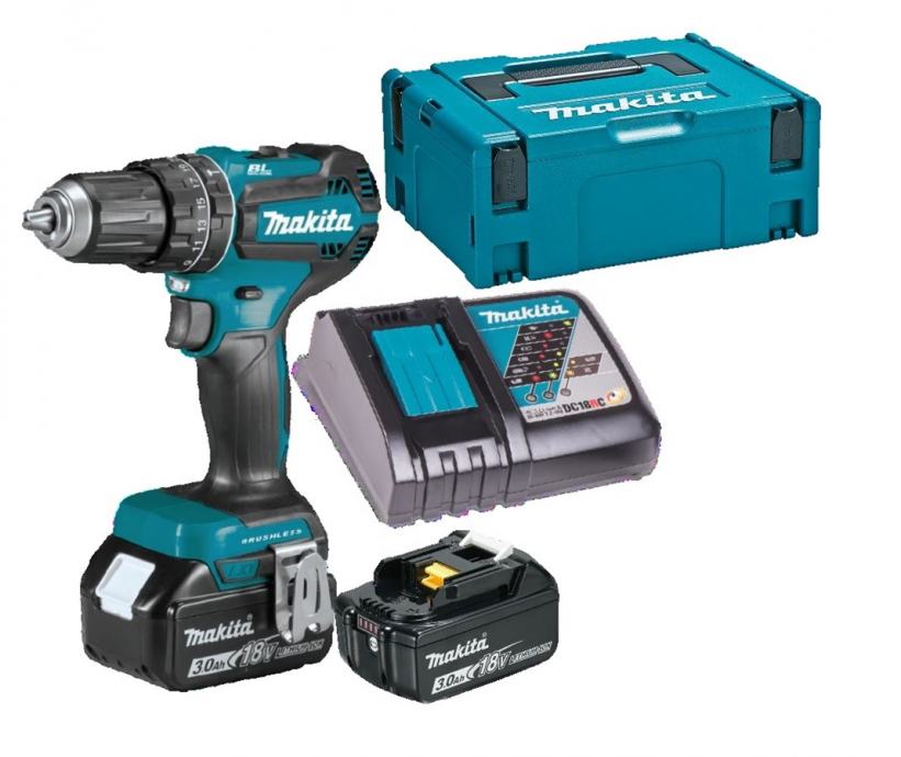 Makita aku udarna bušilica-odvijač DHP485RFJ 2x3,0Ah - Slika 3