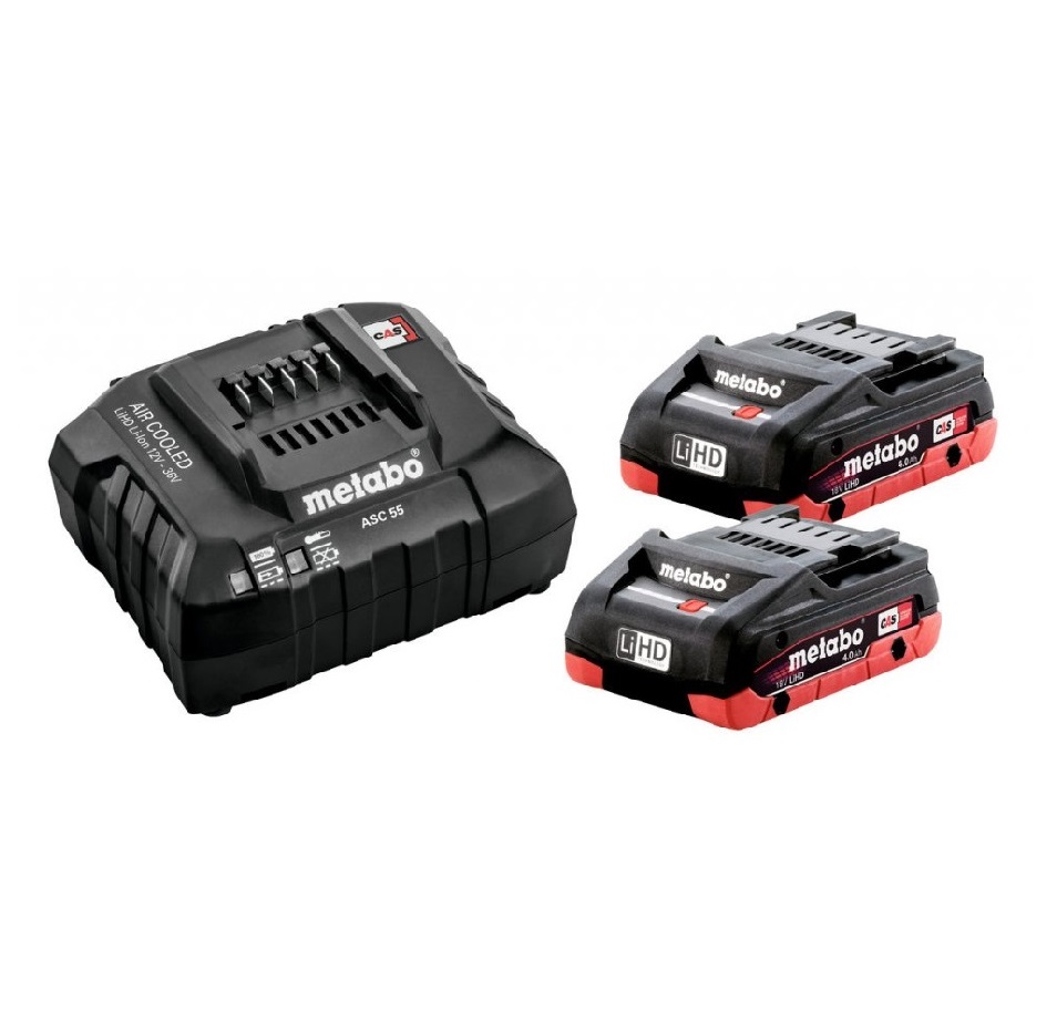 Metabo Basic set 2x4,0Ah LiHD SE + punjač