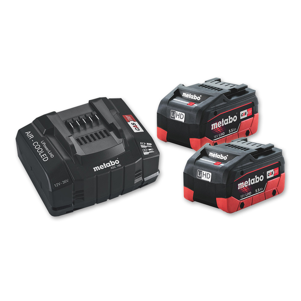 Metabo Basic set 2x5,5Ah LiHD SE + punjač
