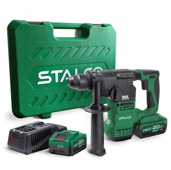 Stalco udarna bušilica RHS-20-18BL 2x4Ah +punjač +kofer 97325
