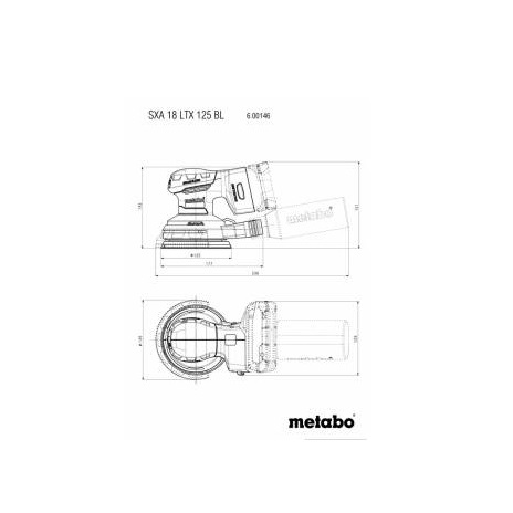 Metabo brusilica aku SXA 18 LTX 125 BL ekscentar 125mm 18V - Slika 4