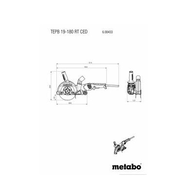 Metabo brusilica TEPB 19-180 RT CED 1900W - Slika 4