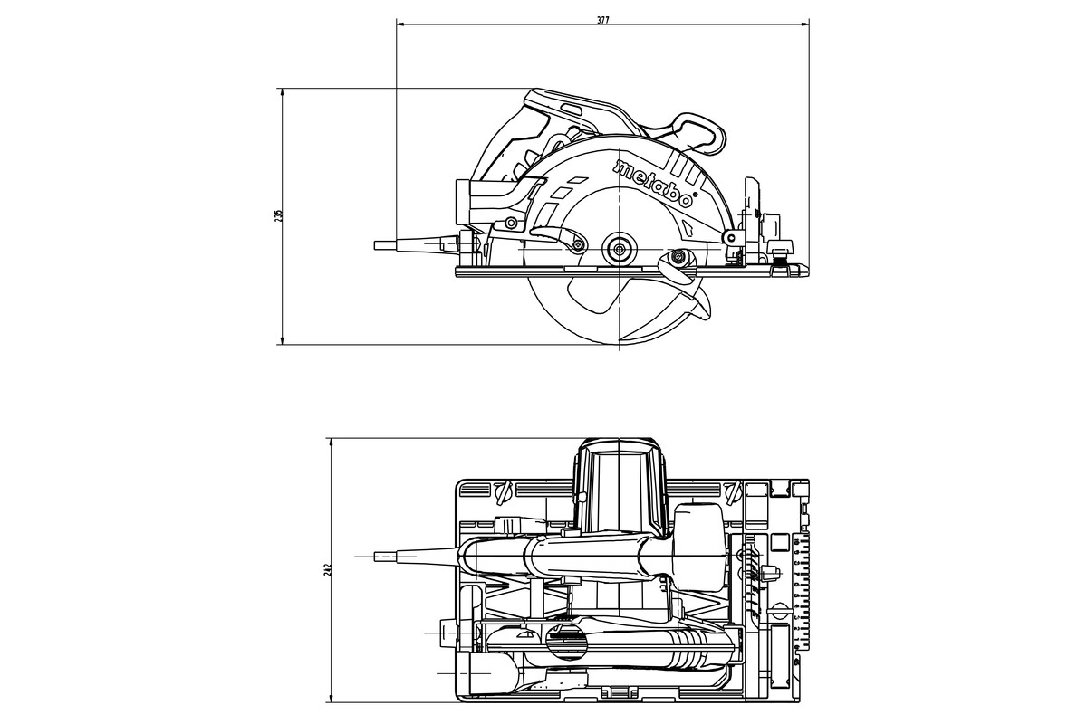 Metabo pila kružna KS 55 1200W 160mm - Slika 5