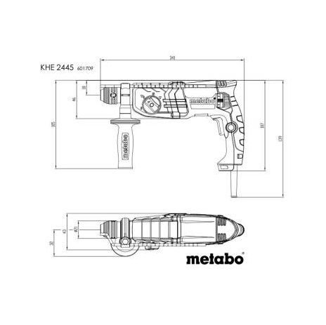 Metabo kombinirani čekić KHE 2445 SDS-plus 800W - Slika 2