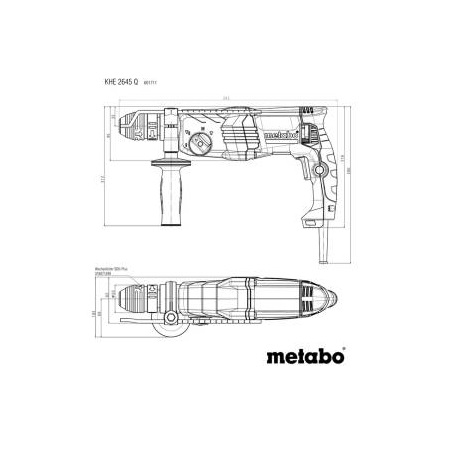 Metabo KHE 2645 Q kombinirani čekić - Slika 2