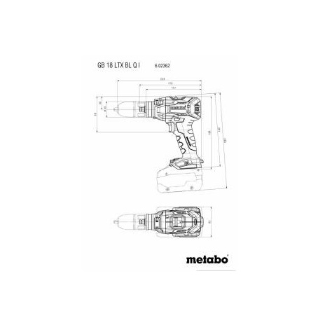 Metabo aku bušilica-odvijač za navoje GB 18 LTX BL Q I 18V - 602362840 - Slika 6