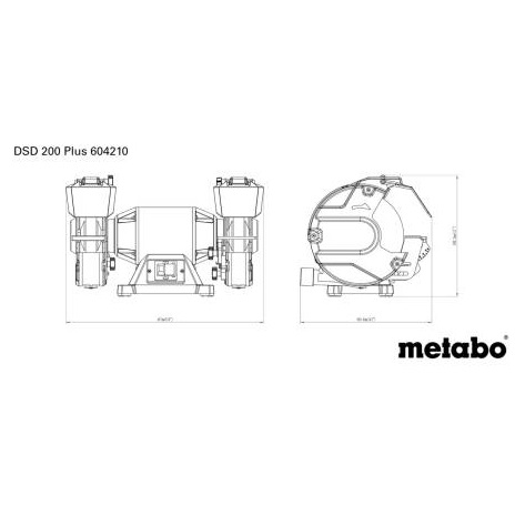 Metabo dvostrana brusilica DSD 200 plus 750W 200mm - Slika 8