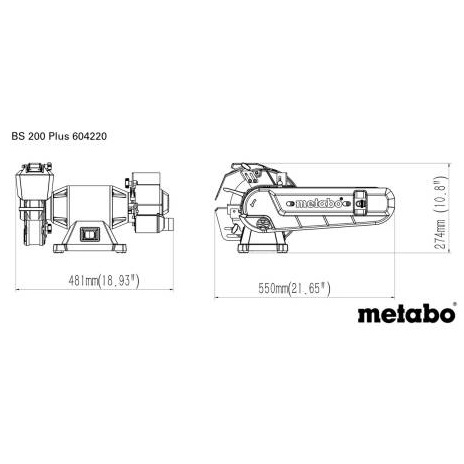 Metabo brusilica stolna kružna/tračna BS 200 Plus - Slika 6