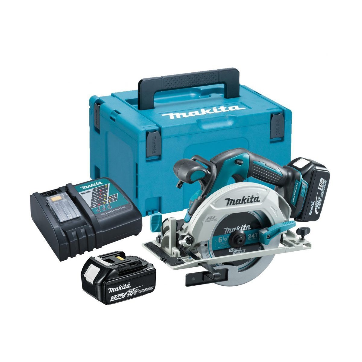 Makita aku kružna pila DHS680RFJ set 2x3,0Ah +punjač - Slika 2