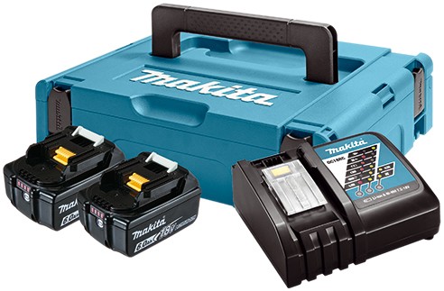 Makita akumulatorski set 198116-4 - 2x18V 6,0Ah + punjač DC18RC – u koferu - Slika 2