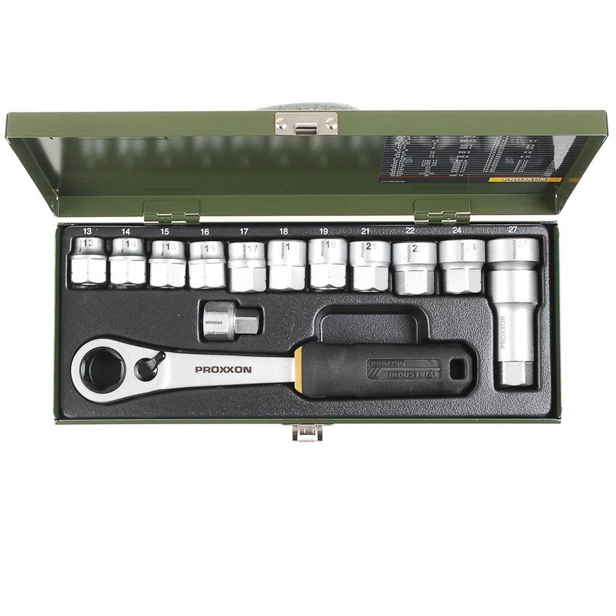 Proxxon industrial set nasadnih ključeva 13 - 27 mm