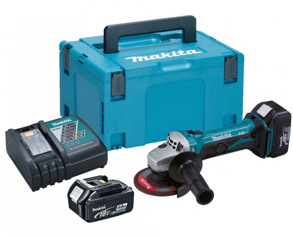 Makita aku kutna brusilica DGA452RFJ 18V 2x3,0Ah - Slika 3