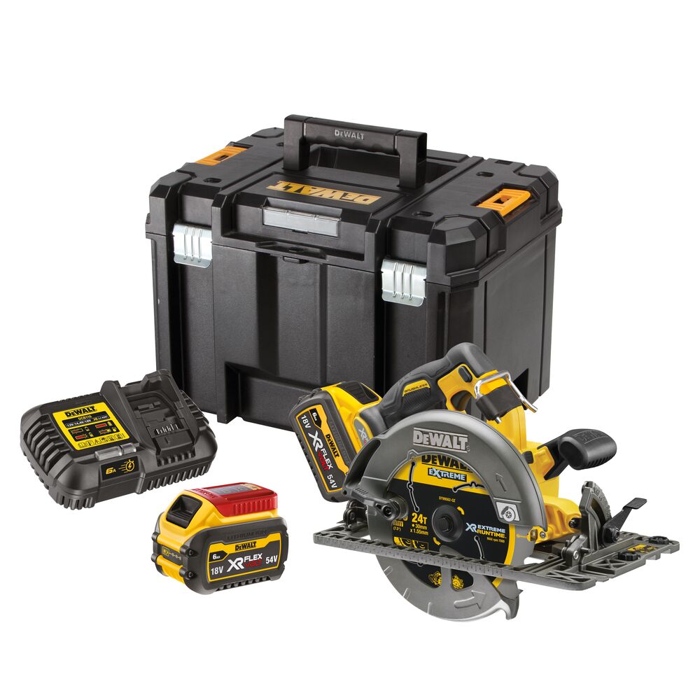 DeWalt aku kružna pila DCS579T2 54V 2x6,0Ah 190mm, kofer - Slika 6