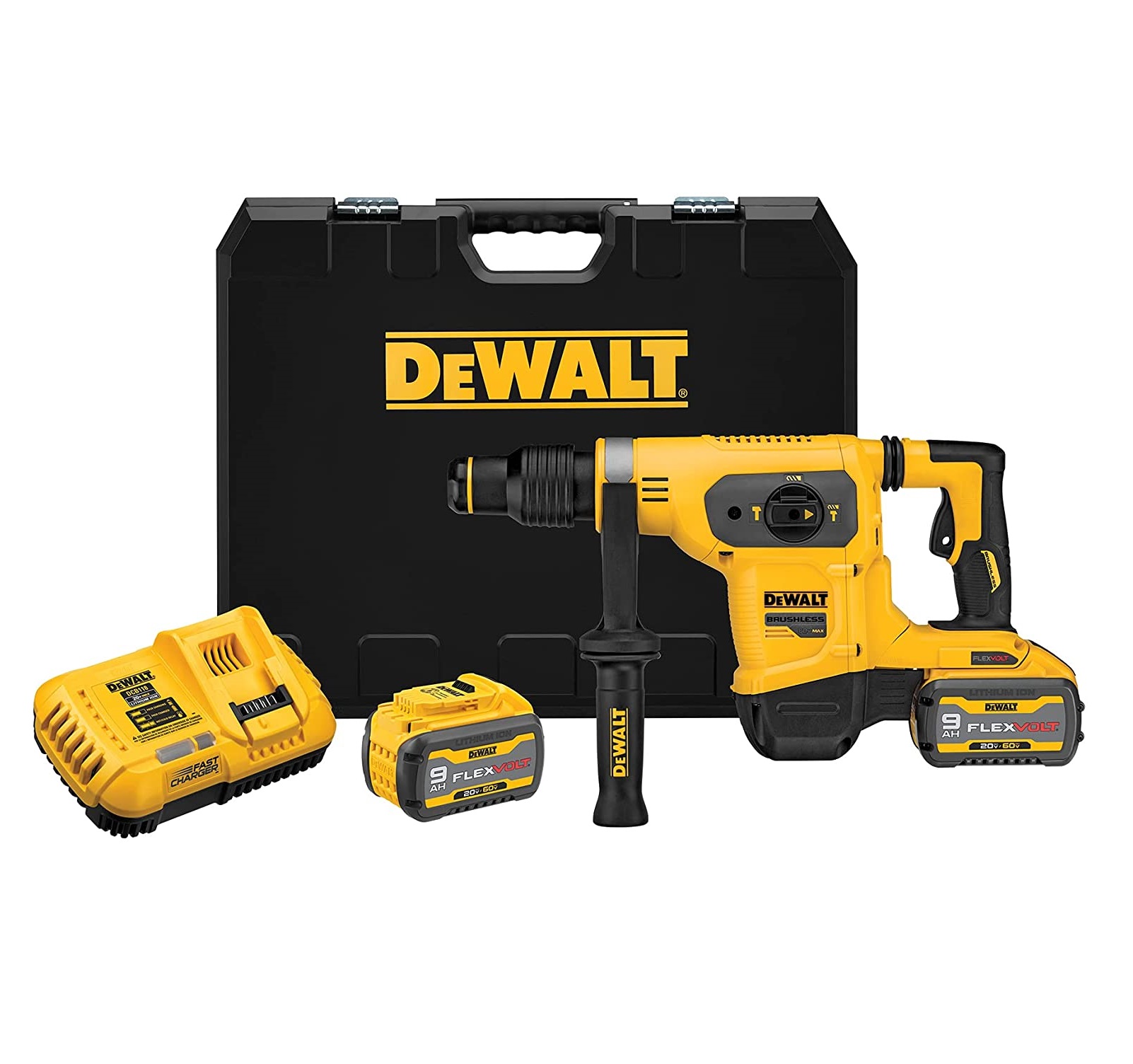 DeWalt aku bušači čekić DCH481X2 Flexvolt 54V 2x9,0Ah 6,1J - Slika 2