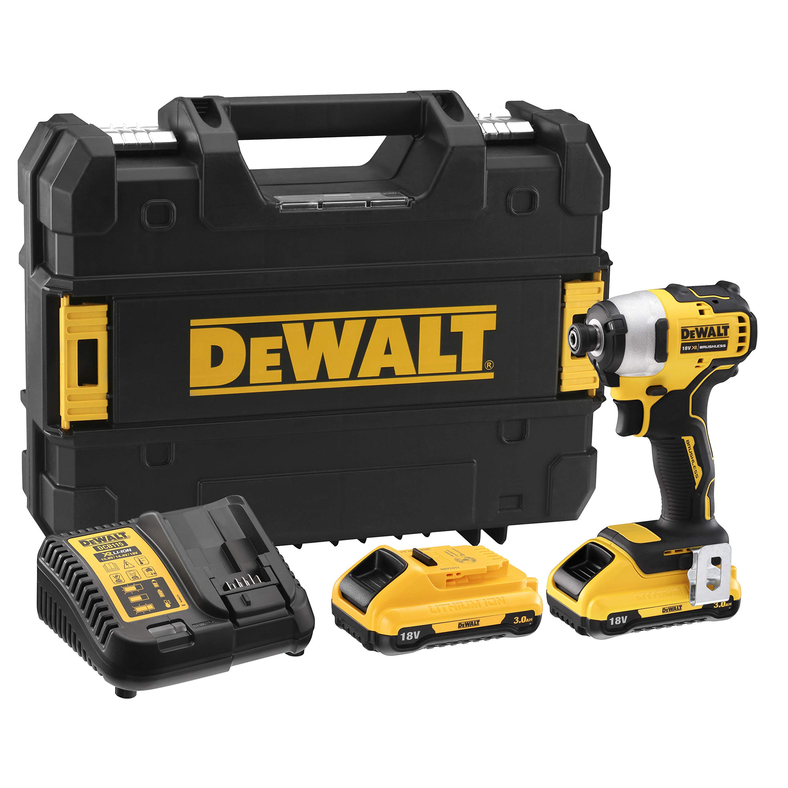 DeWalt aku udarni odvijač DCF809L2T 190Nm 2x3,0Ah