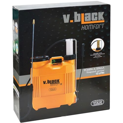 VOLPI V-BLACK tlačna leđna prskalica KOMFORT 16 lit./mjedena pumpa - Slika 4