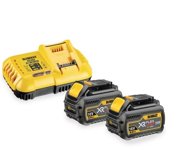 DeWalt set 2 akumulatora 18V 6,0Ah + punjač DCB118T2 Flexvolt