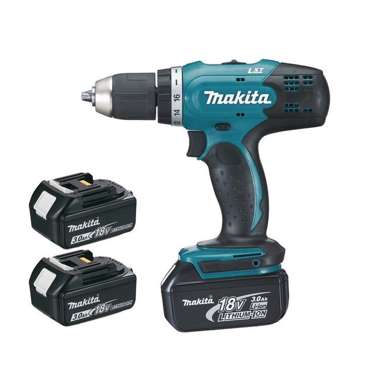 Makita promo aku set 1 -aku bušilica + 3 akum., pumpa, usisavač, bitovi - Slika 2