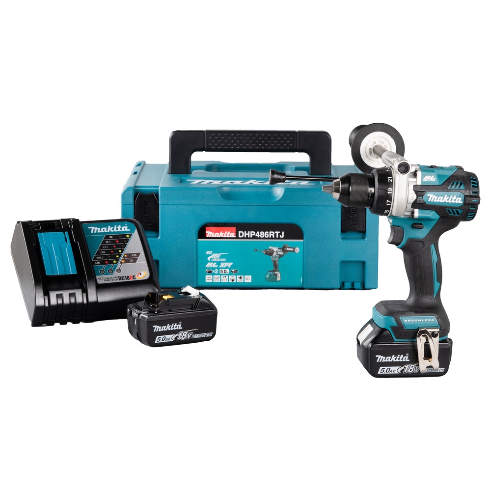 Makita aku udarna bušilica DHP486RTJ 18V 2x5,0Ah - Slika 4