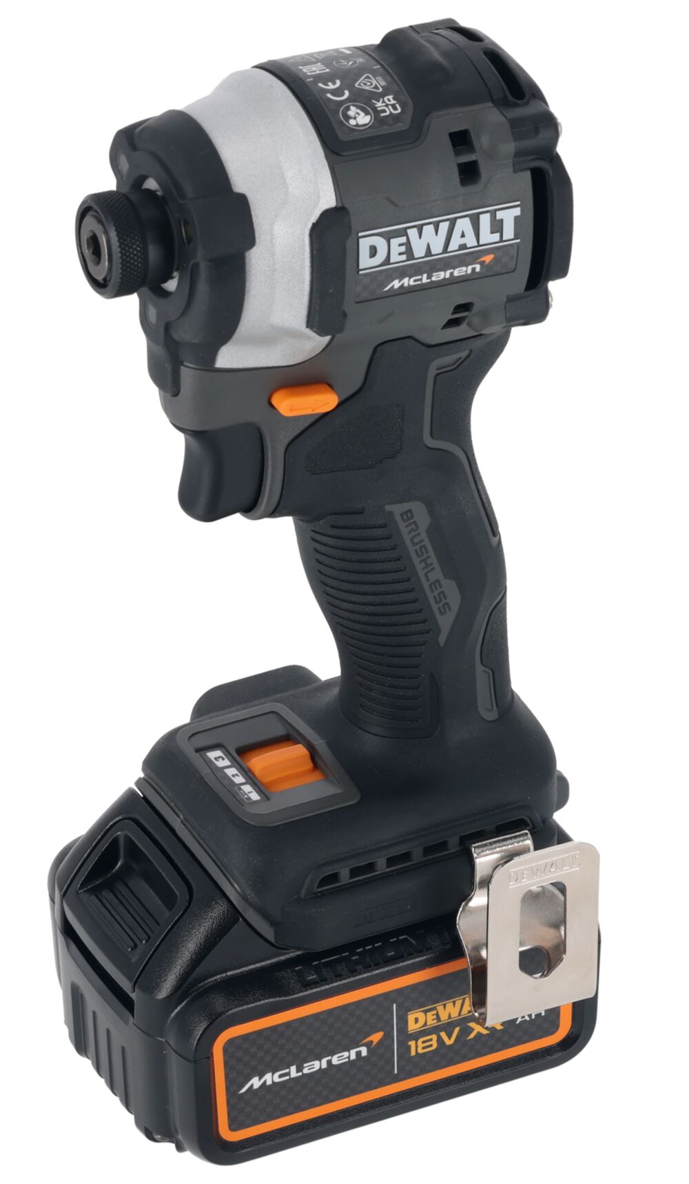 DeWalt McLaren F1 aku udarni odvijač 18V 205Nm 2×4,0Ah DCF85MM2T - Slika 3