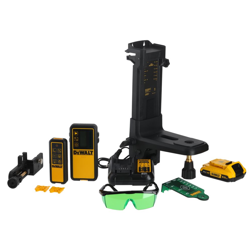 DeWalt aku laserski nivelir 360° DCE079D1G 76-600m zeleni, s prijemnikom - Slika 7