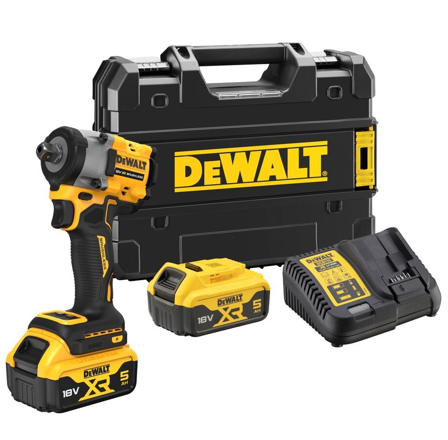 DeWalt aku udarni odvijač DCF922P2T 2x5,0Ah 1/2" 18V, kofer 610Nm