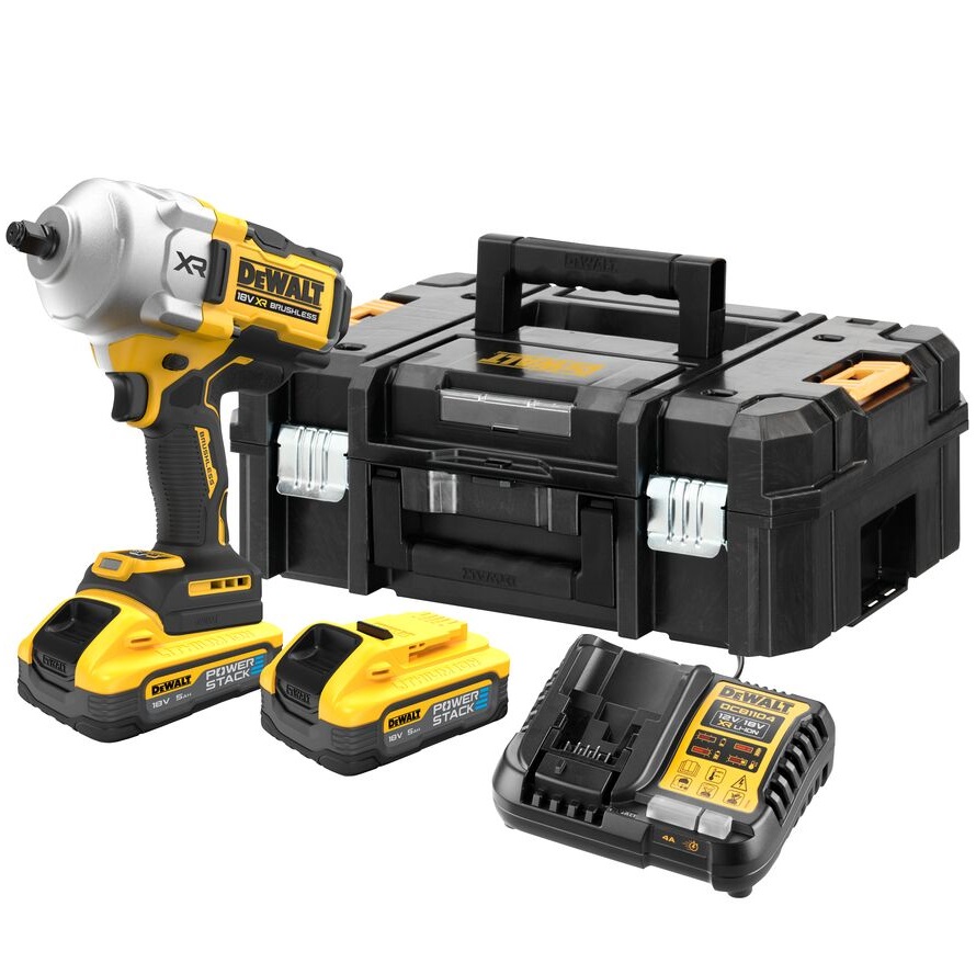 DeWalt aku udarni odvijač DCF961H2T 2x5,0Ah Powerstack 1632/2373Nm 1/2"