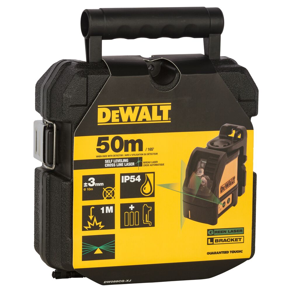 DeWalt križni laserski nivelir DW088CG zelena linija, magnet - Slika 4