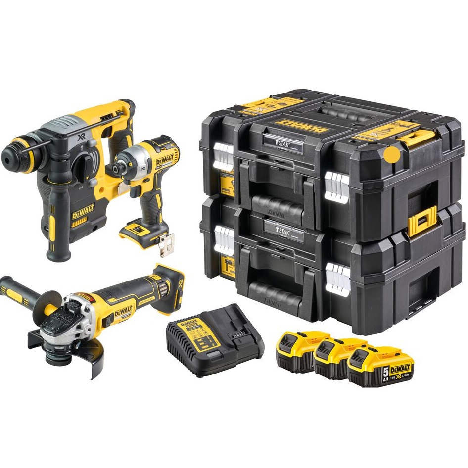 DeWalt set aku alata DCK305P3T 3x5,0Ah 2 kofera