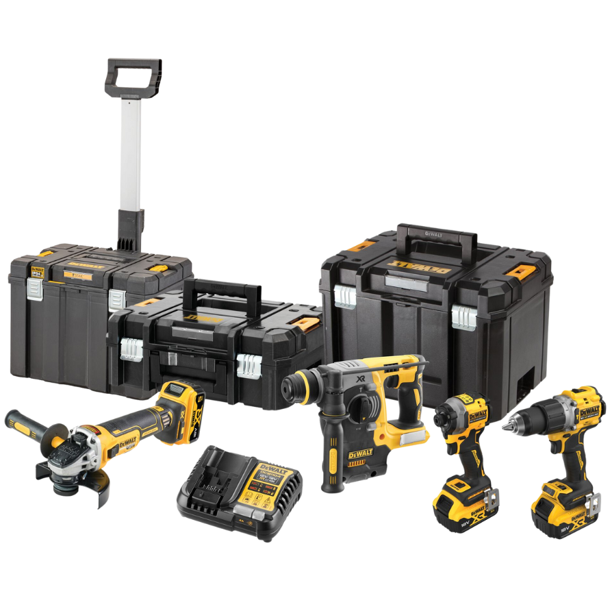 DeWalt set aku alata DCK429P3T 18V 3×5,0Ah, 3 kofera