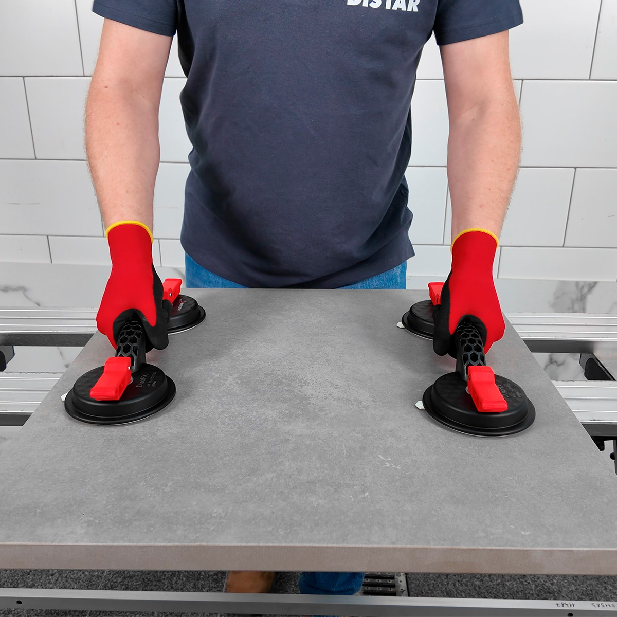 Distar dvostruki vakumski podizač za grube površine DUOFIX do 90kg - Slika 3