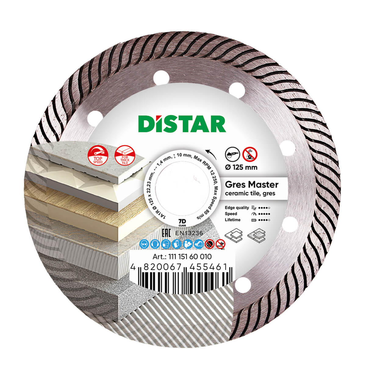 Distar rezna ploča za pločice Gres Master 125mm 1,4mm