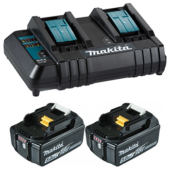Makita aku kosilica DLM538CT2 18+18V 2x5,0Ah - Slika 2
