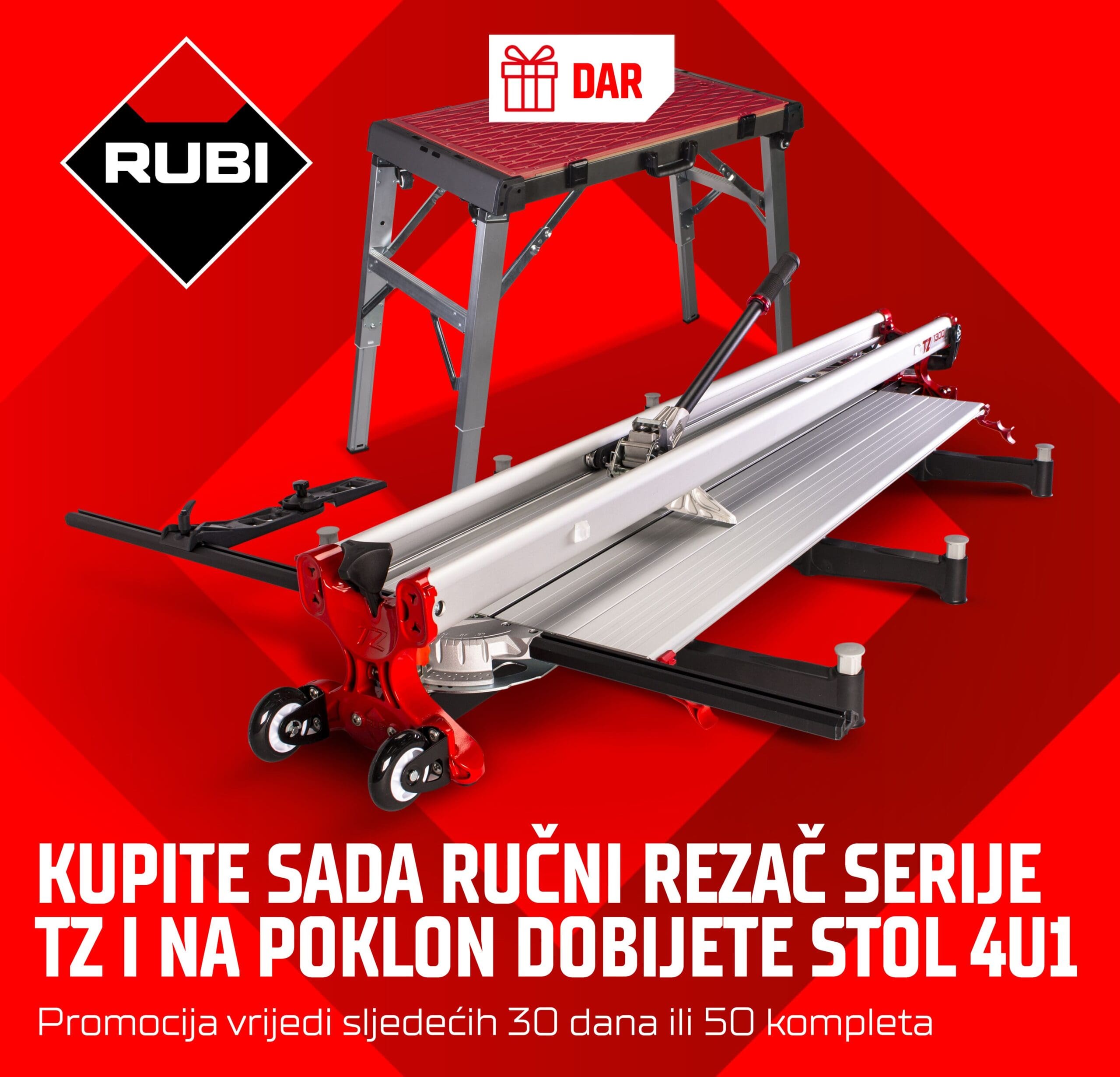Rubi rezač keramičkih pločica TZ 1300 130cm - Slika 5