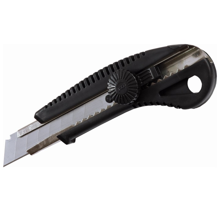 Stalco skalpel fix 18mm crni 17322