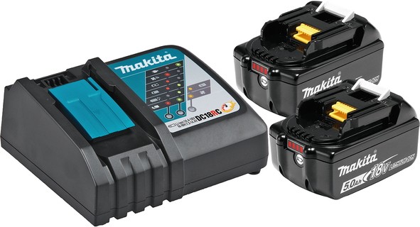 Makita aku POWER SET (2xBL1850B 18V, 1x punjač DC18RC) 197570-9 - Slika 2