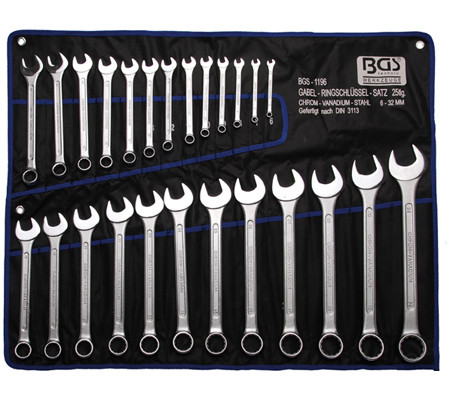 BGS set viljuškasto-okastih ključeva 6-32mm 25-dijelni pro+ 1196