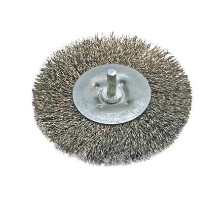 BGS četka žičana za bušilicu ravna 100mm valovita žica 3077