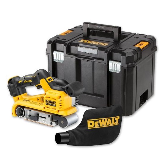DeWalt aku tračna brusilica DCW220NT 18V 75x533, kofer - Slika 2