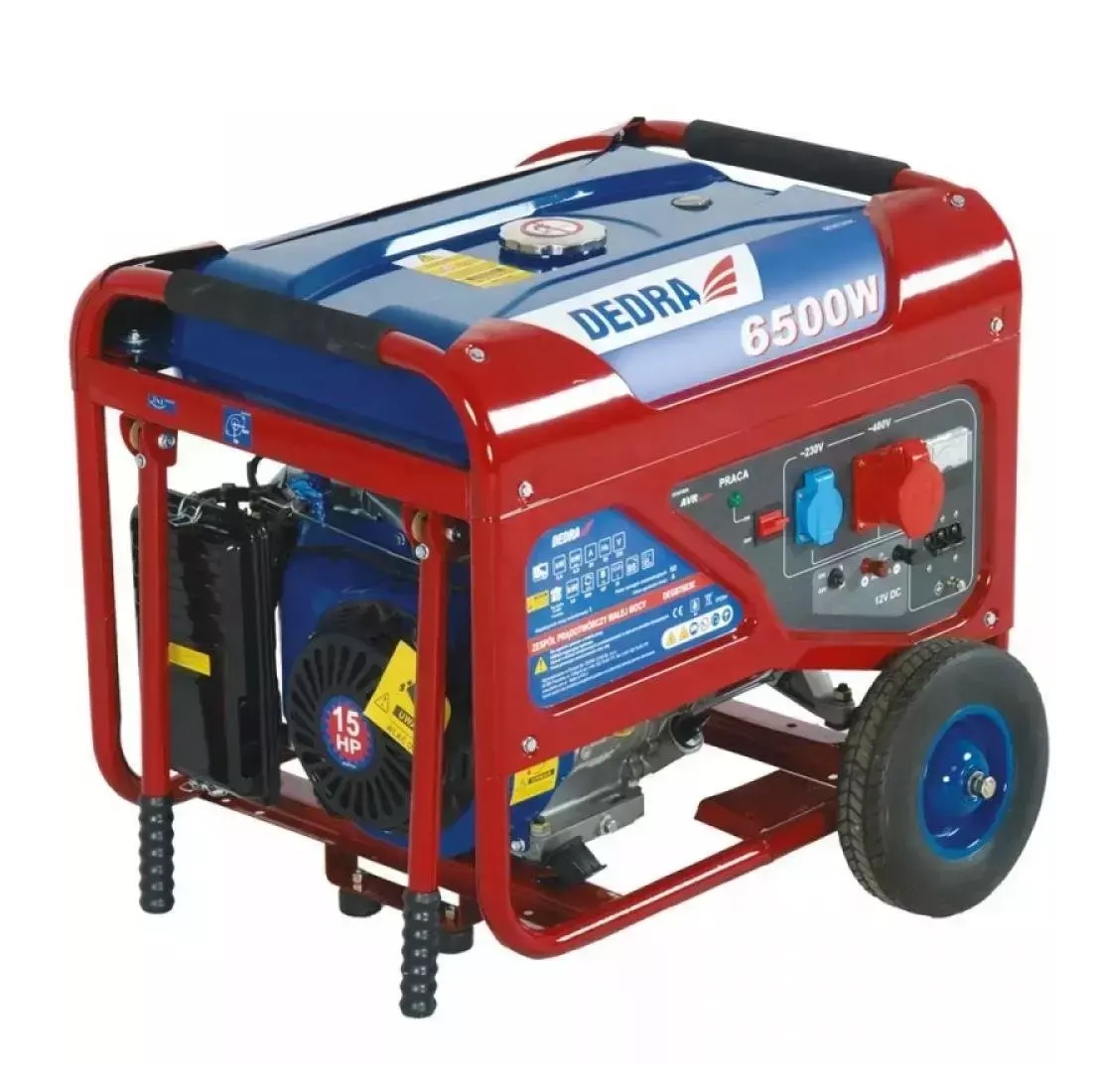 Dedra generator DEGB7503K (Max 6,5kW) 1x400V, 1x230V, 1x12V