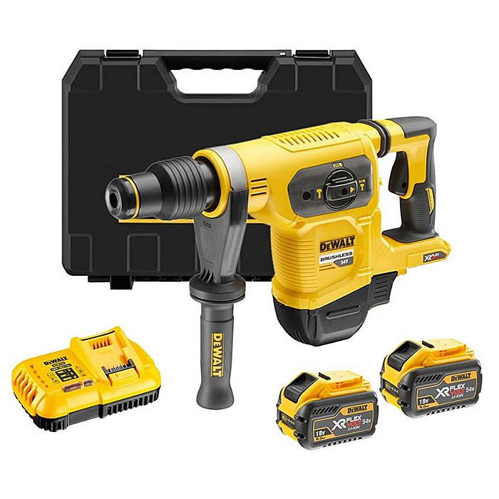 DeWalt aku bušači čekić DCH481X2 Flexvolt 54V 2x9,0Ah 6,1J