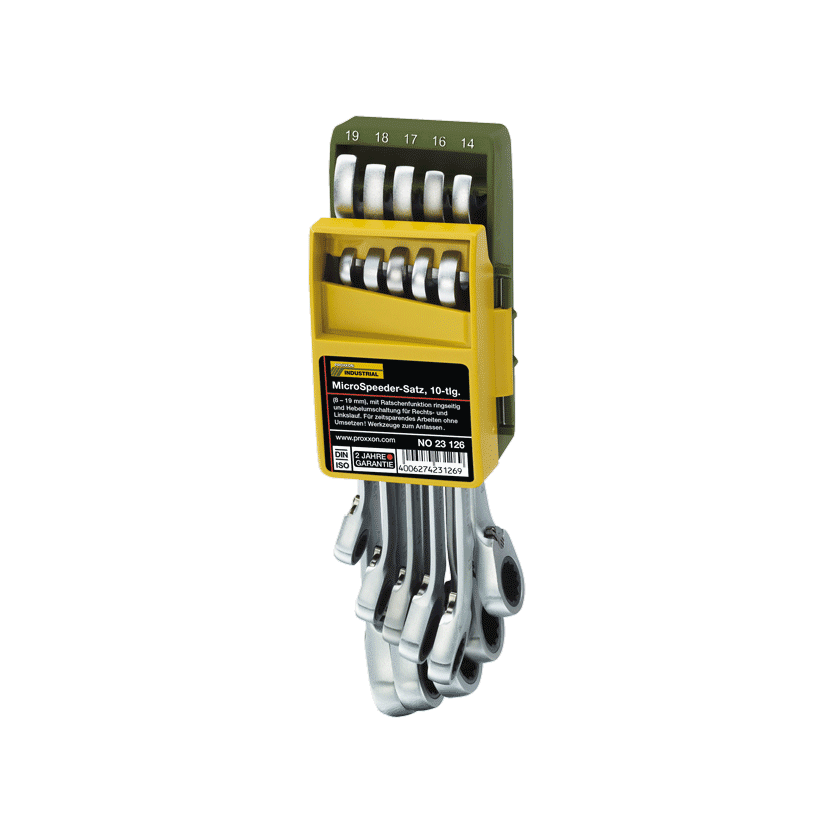 Proxxon set kombiniranih ključeva MICRO-COMBISPEEDER 8-19 mm 10 kom - Slika 2