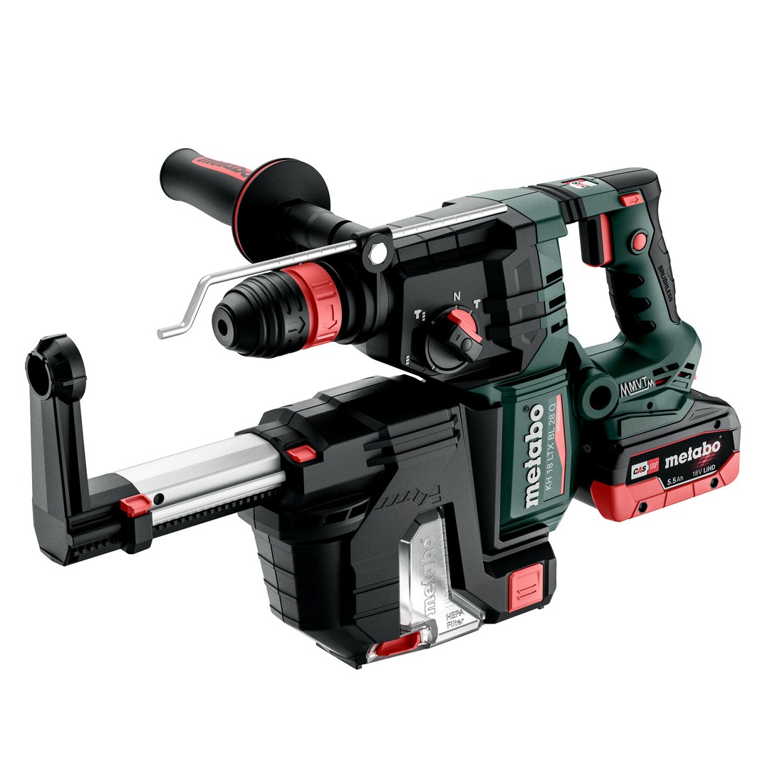 Metabo KH 18 LTX BL 28 Q SET ISA aku čekić 2x5,5Ah, kofer - 601715930