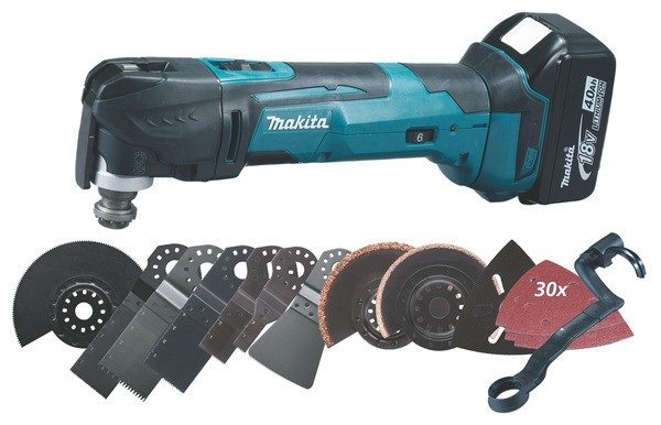 Makita aku multifunkcijski alat (18V 3,0Ah x2) DTM51RFJX7 - Slika 4