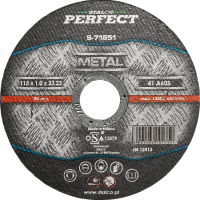 Stalco rezna ploča za metal konveksna 115x3,2 71675